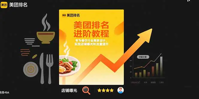 美团排名进阶教程：专为餐饮行业商家设计，实现店铺曝光和流量提升-轻副业